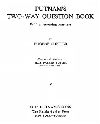 Two-Way Question Book, Introduction by Ellis Parker Butler