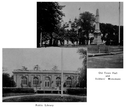 Public Library / Old ton Hall and Soldier's Monument