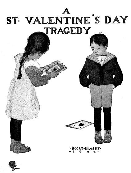 'A St. Valentine's Day Tragedy' by Ellis Parker Butler. Illustrated by B. Cory Kilvert