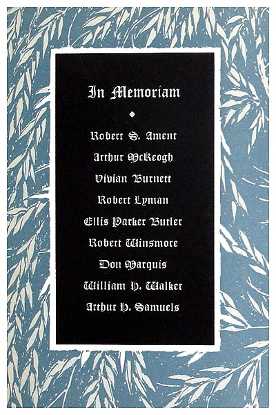 Dutch Treat Club Year Book 1938