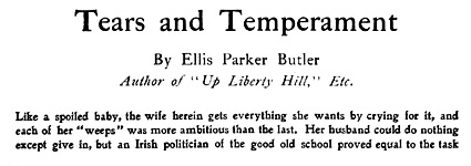 'Tears and Temperament' by Ellis Parker Butler
