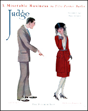 'A Miserable Business' from Judge magazine (November 6, 1920)